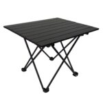 Πτυσσόμενο Τραπέζι camping αλουμινίου 56x46x40cm Μαύρο - Yaia