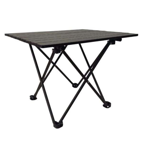 Πτυσσόμενο Τραπέζι camping αλουμινίου 56x46x40cm Μαύρο - Yaia