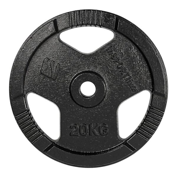 Cast Iron Weight Plate 20kg(30mm)Black inSPORTline