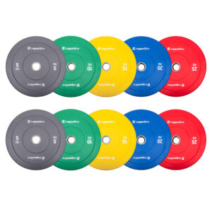 RUBBER BUMPER PLATE SET 150KG inSPORTline