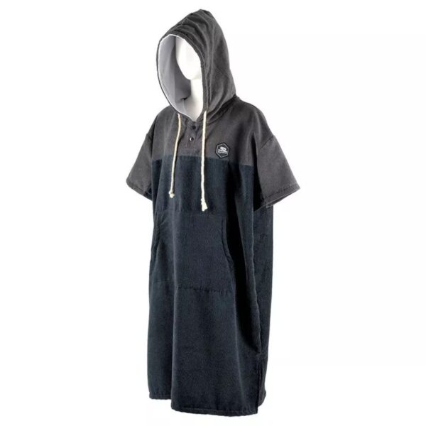 Poncho Μαύρο/γκρί quick dry - Aropec
